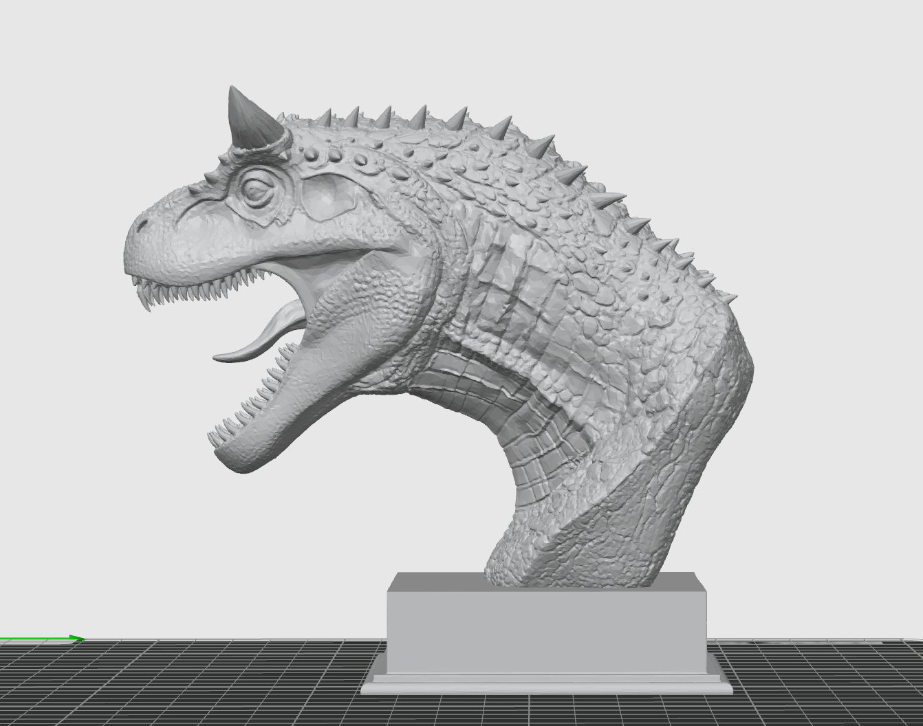 Velociraptor Bust STL – Detailed Dinosaur Sculpture 3D Print File | Digital Download