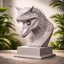 Velociraptor Bust STL – Detailed Dinosaur Sculpture 3D Print File | Digital Download