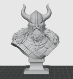 Viking Warrior Bust STL File – 3D Print Sculpture Download