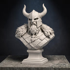 Viking Warrior Bust STL File – 3D Print Sculpture Download