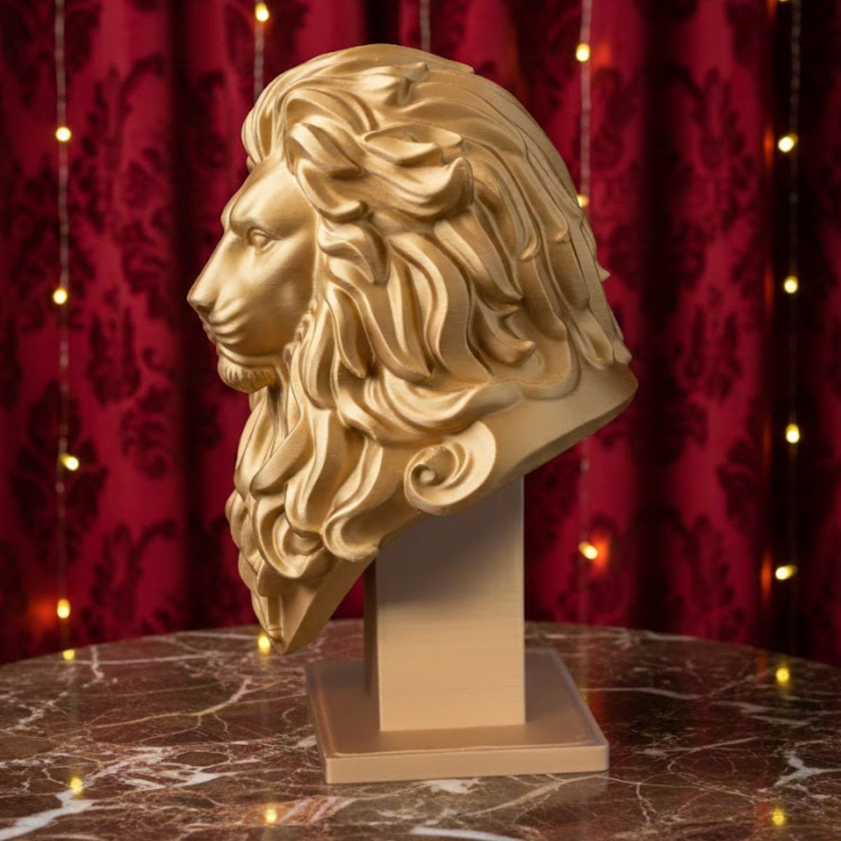 Lion of Venice Statue - Winged Lion of St. Mark - Silk Gold Edition Secondary image