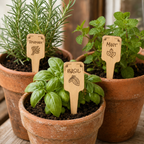 Herb Plant Marker SVG Set | 10 Laser Cut Garden Label Files