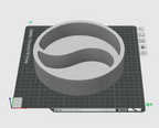 Yin Yang Organizer Tray STL File for 3D Printing Modern Desk Decor
